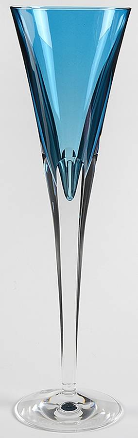 Eclipse Blue Fluted Champagne by Waterford Crystal-1