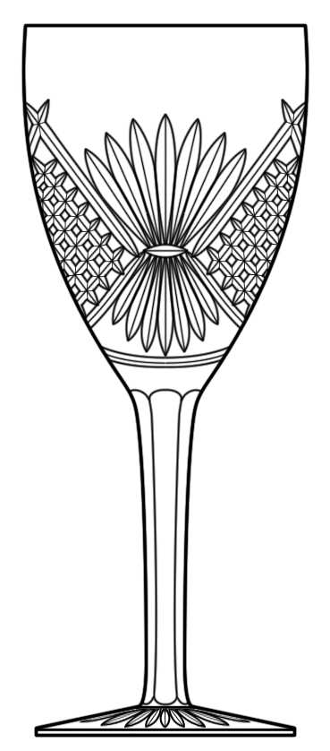 Harvest Thanksgiving Water Goblet by Waterford Crystal-1