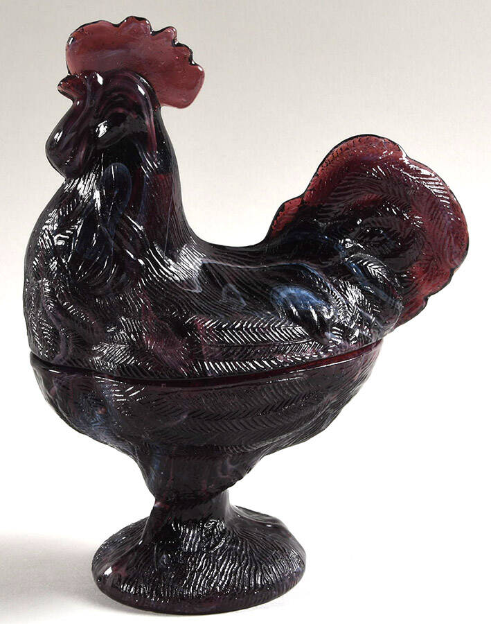 Animals & Figurines #SR-1 Standing Rooster & Lid by Westmoreland-1