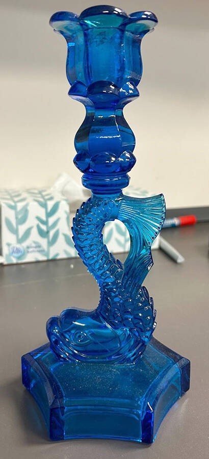 Animals & Figurines 9" Dolphin Candlestick by Westmoreland-1