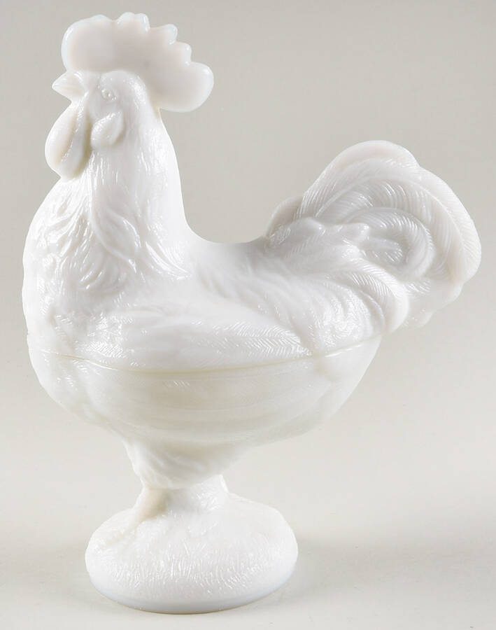 Animals & Figurines #SR-1 Standing Rooster & Lid by Westmoreland-1