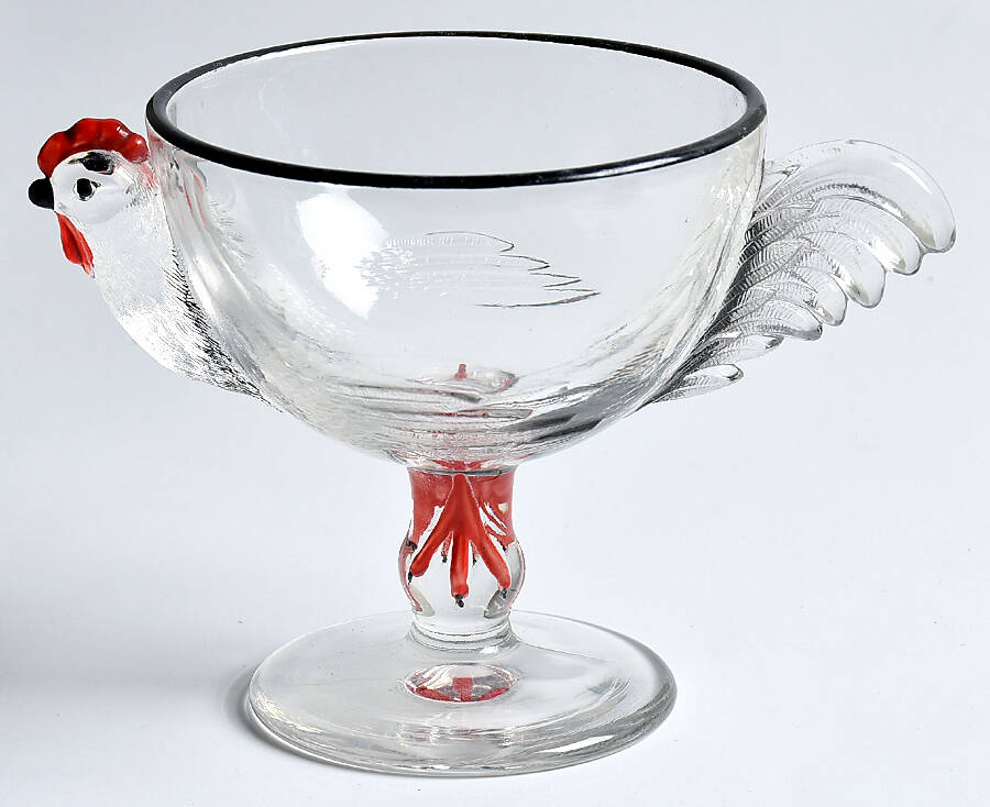 Animals & Figurines Rooster Sherbet by Westmoreland-1