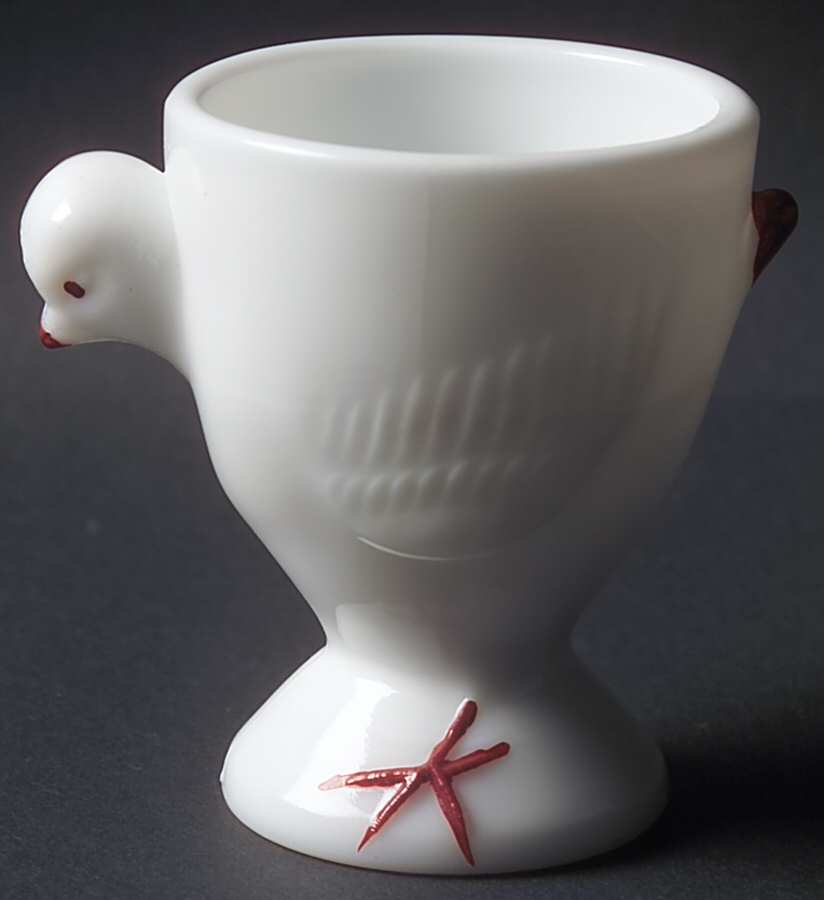 Animals & Figurines Milk Glass Chick Egg Cup by Westmoreland-1