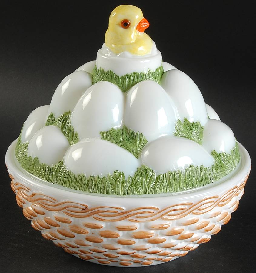 Animals & Figurines Chick & Egg Pile on Nest by Westmoreland-1