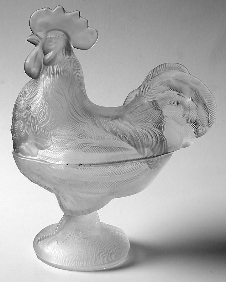 Animals & Figurines #SR-1 Standing Rooster with Lid by Westmoreland-1