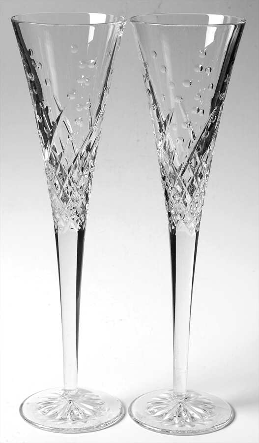 Waterford Wishes (Set of 2) Fluted Champagne by Waterford Crystal-1