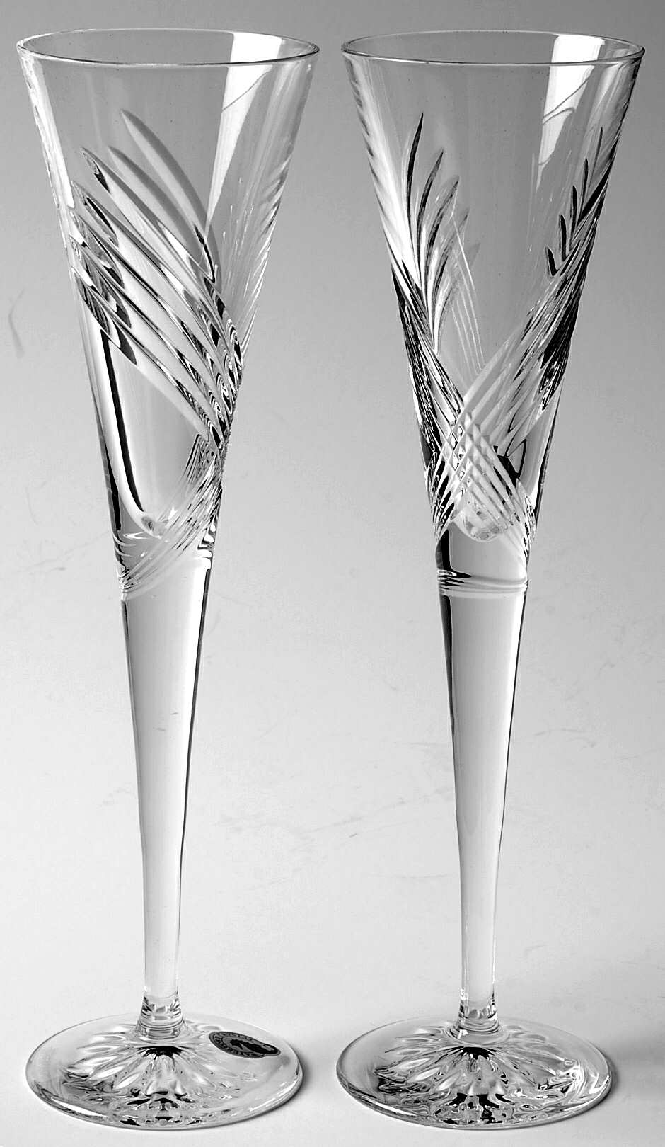 Waterford Wishes (Set of 2) Design #7 Fluted Champagne by Waterford Crystal-1