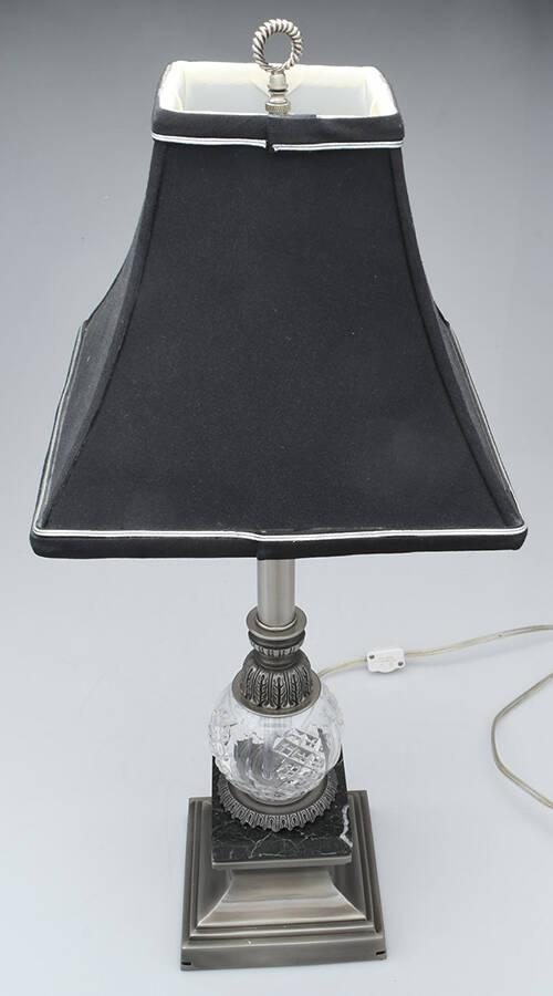 Ava 26" Electric Lamp & Shade by Waterford Crystal-1