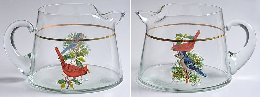 American Songbirds 40 Oz Pitcher by West Virginia Glass Specialty-1