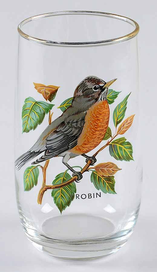 American Songbirds 10 Oz Flat Tumbler by West Virginia Glass Specialty-1
