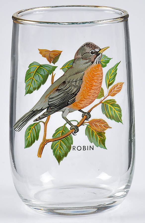 American Songbirds 5 Oz Flat Tumbler by West Virginia Glass Specialty-1