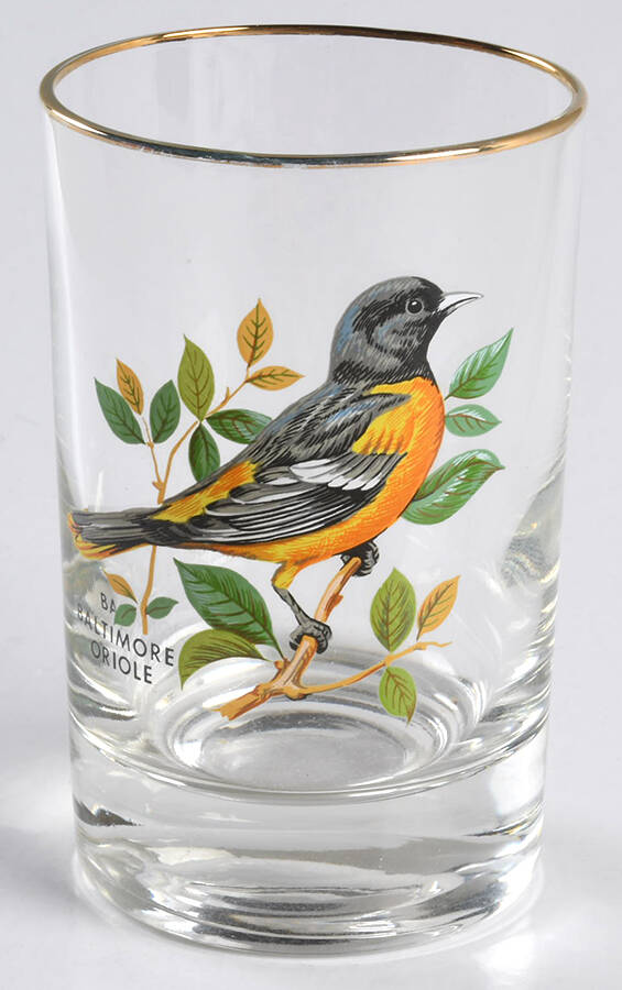 American Songbirds 4 Oz Flat Tumbler by West Virginia Glass Specialty-1