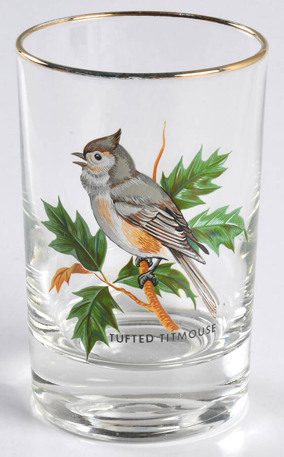 American Songbirds 4 Oz Flat Tumbler by West Virginia Glass Specialty-1