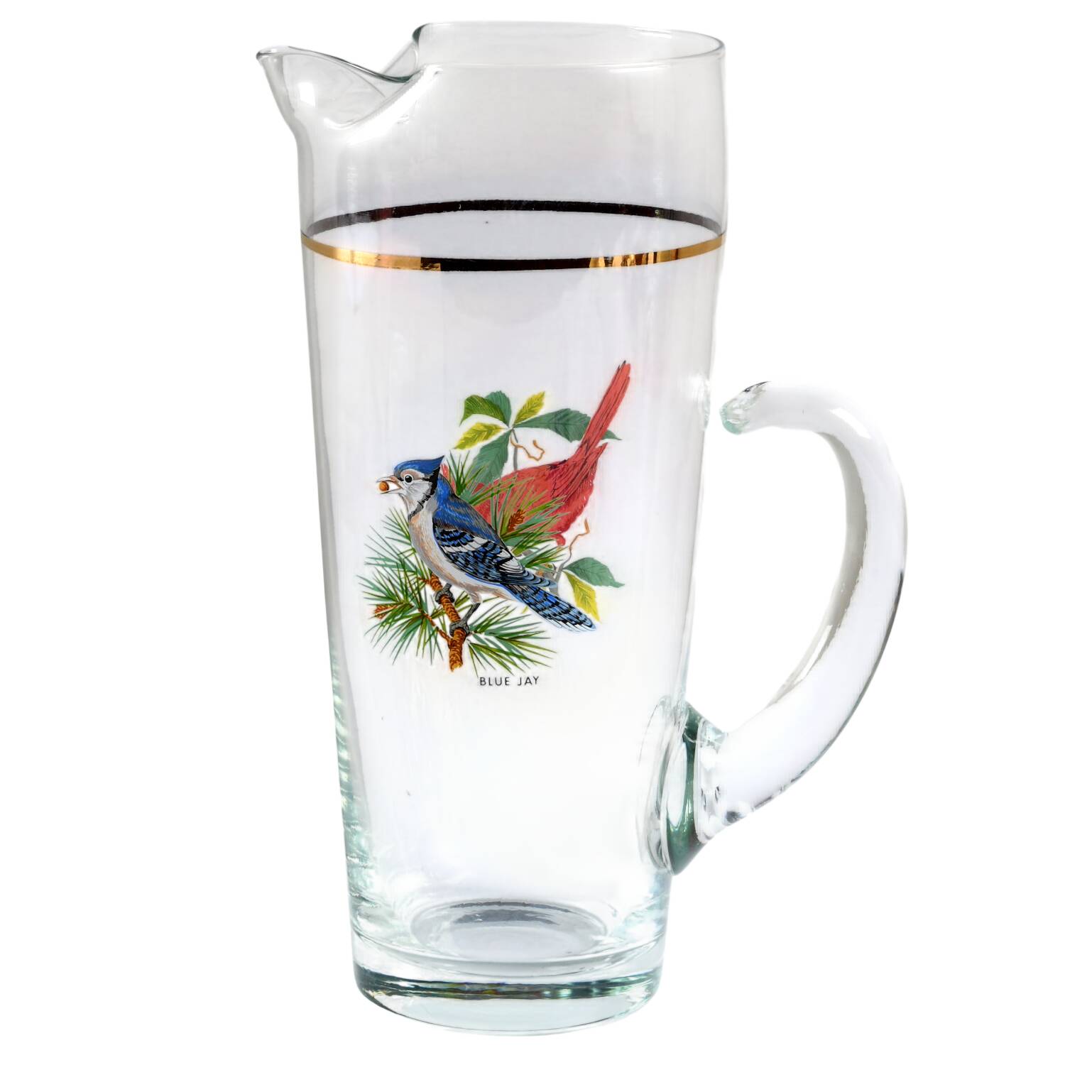 American Songbirds 32 Oz Martini Pitcher by West Virginia Glass Specialty-1