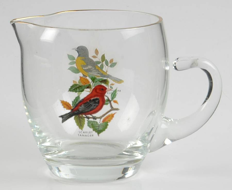 American Songbirds Creamer by West Virginia Glass Specialty-1