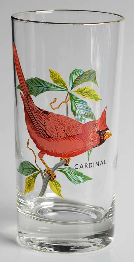American Songbirds 12 Oz Flat Tumbler by West Virginia Glass Specialty-1