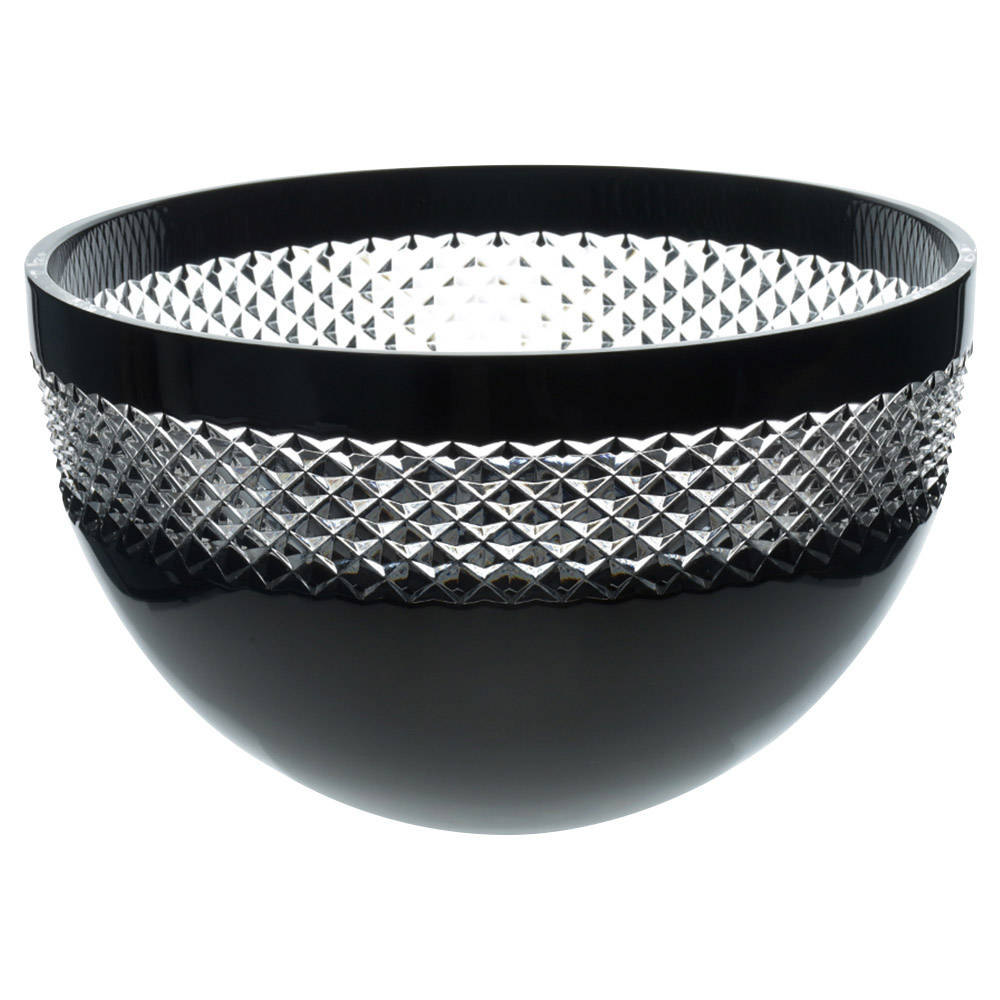 Black Cut 10" Round Bowl by Waterford Crystal-1