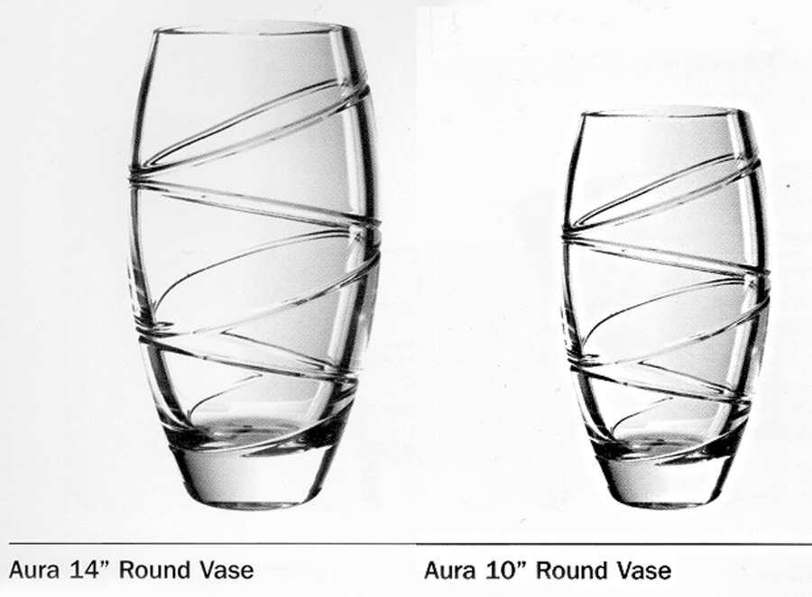 Aura 14" Flower Vase by Waterford Crystal-1