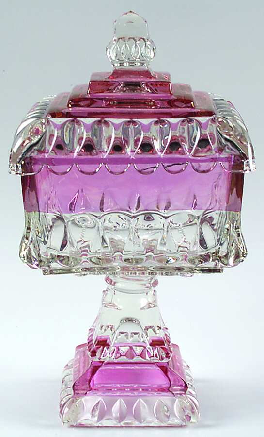 Wedding Cranberry Flash Small Wedding Bowl & Lid by Westmoreland-1