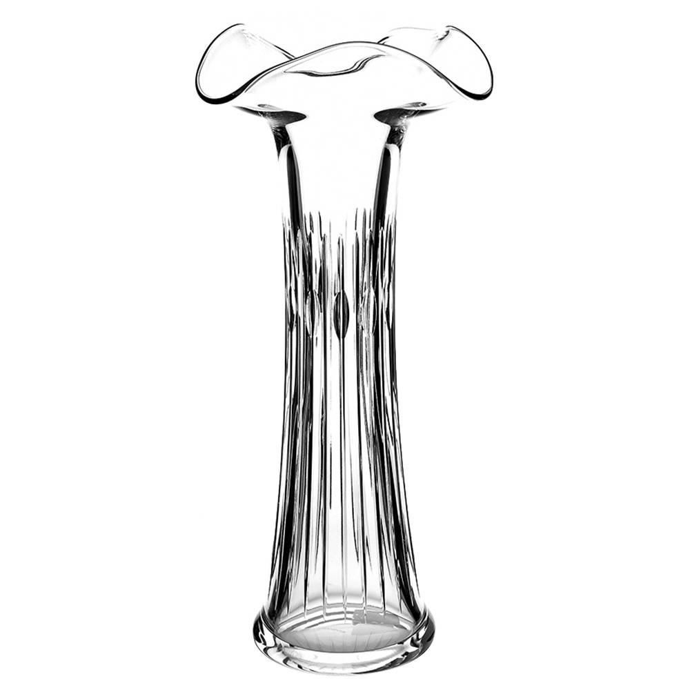 Ballet 15" Ruffled Vase by Waterford Crystal-1