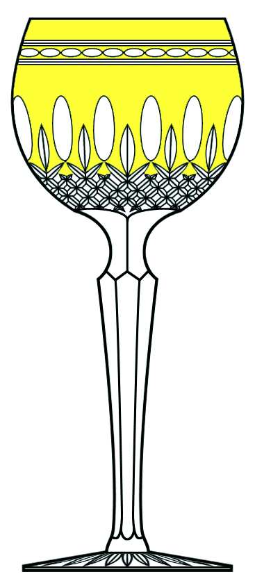 Clarendon Yellow Hock Wine by Waterford Crystal-1