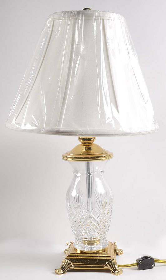 Killarney 22" Electric Lamp & Shade by Waterford Crystal-1