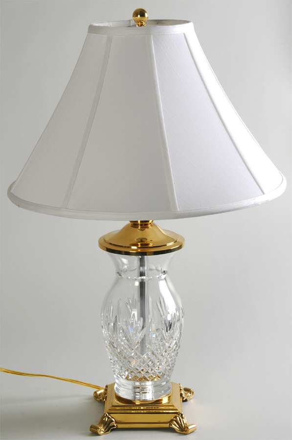 Killarney 26" Electric Lamp & Shade by Waterford Crystal-1