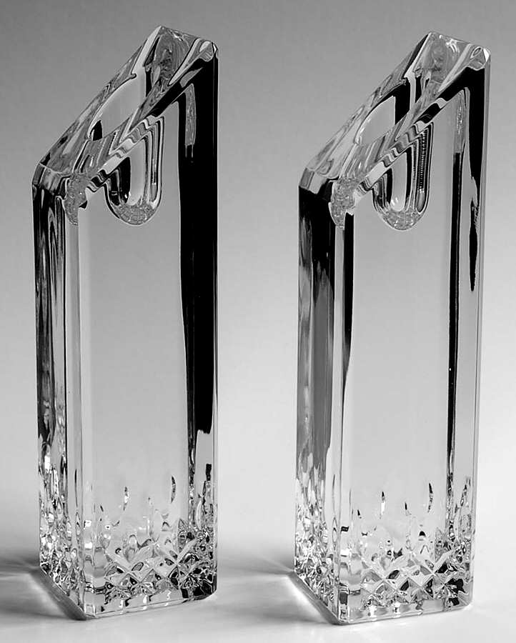 Lismore Essence (Set of 2) 8" Single Candlestick by Waterford Crystal-1