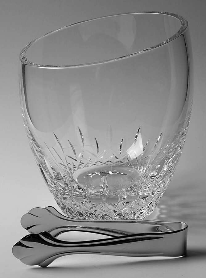 Lismore Essence Ice Bucket with Tongs by Waterford Crystal-1