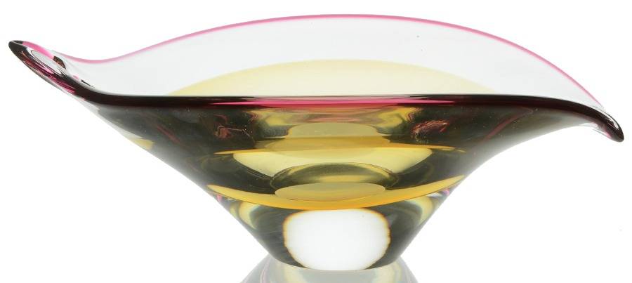 Evolution (Red, Pink, Amber) 10" Console Bowl by Waterford Crystal-1
