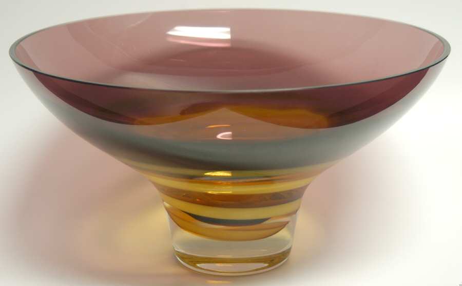 Evolution (Red, Pink, Amber) 12" Round Bowl by Waterford Crystal-1