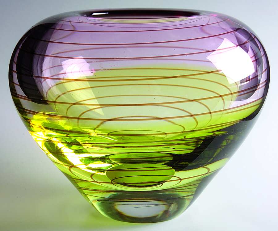 Evolution (Red, Pink, Amber) 7" Flower Vase by Waterford Crystal-1