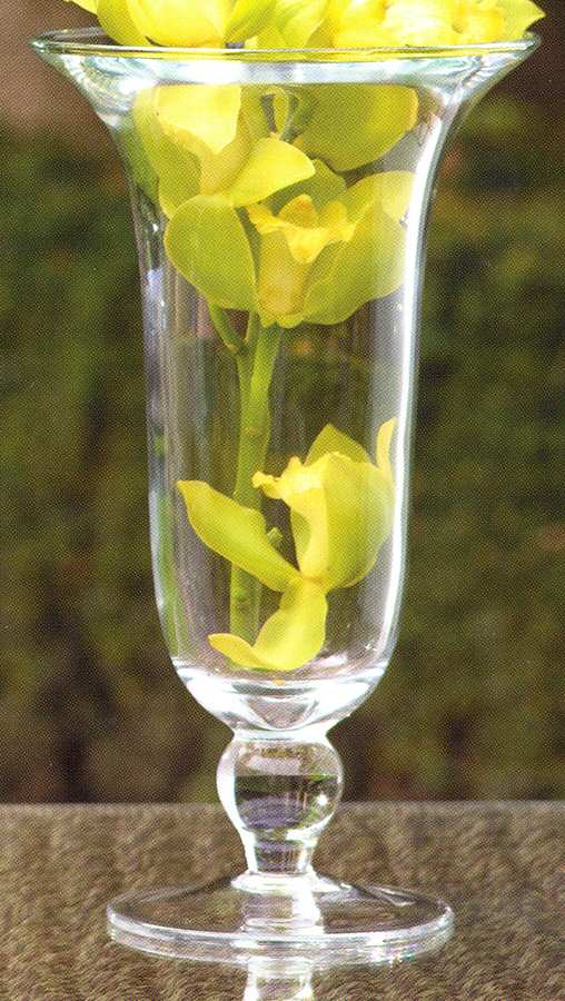 Vintage Garden 12" Footed Vase by Waterford Crystal-1