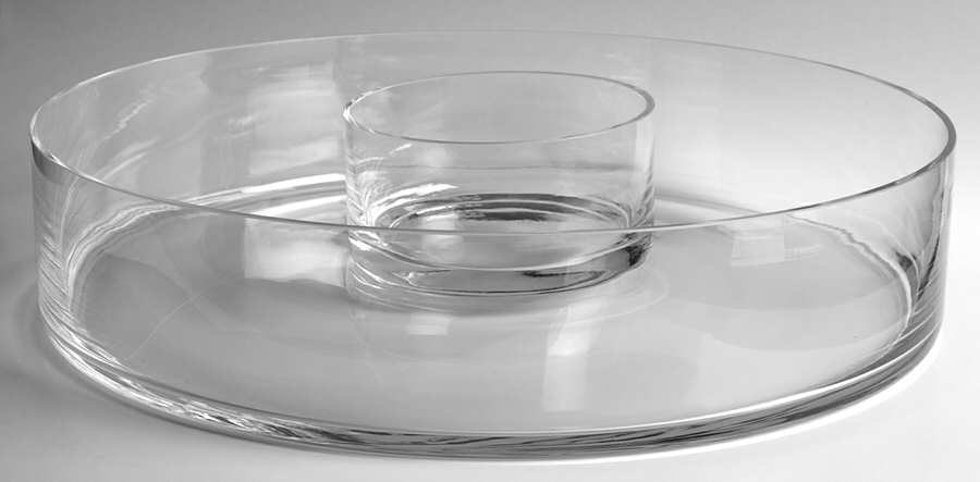 Vintage Garden Chip & Dip Set by Waterford Crystal-1