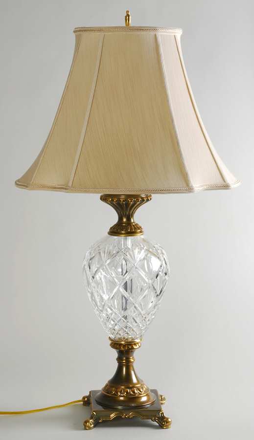 Rossan 33" Electric Lamp & Shade by Waterford Crystal-1