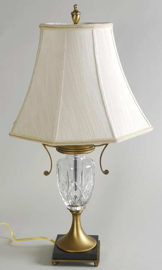 Ennis 29" Electric Lamp & Shade by Waterford Crystal-1