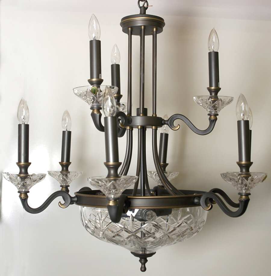 Ennis 9 Arm Chandelier by Waterford Crystal-1
