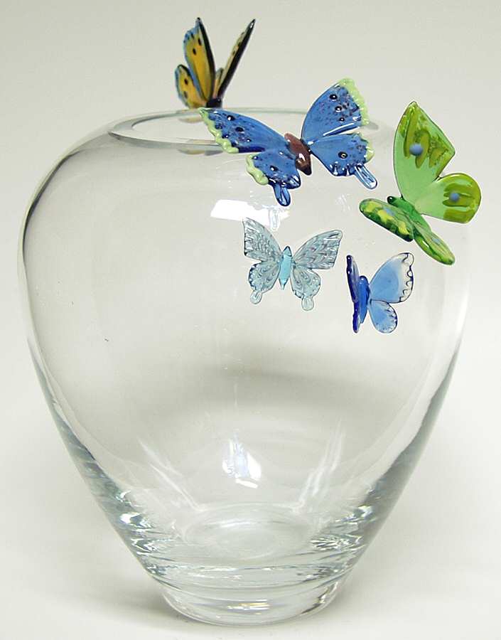 Borboletta 8" Flower Vase by Waterford Crystal-1
