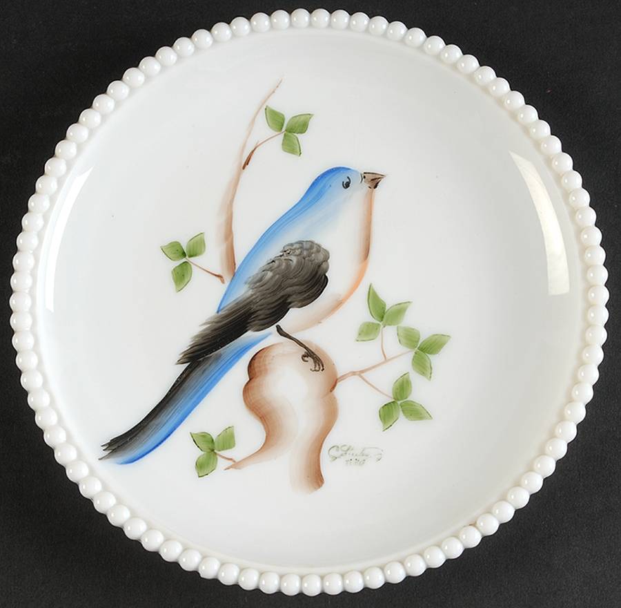 Beaded Edge Birds 7" Salad Plate by Westmoreland-1