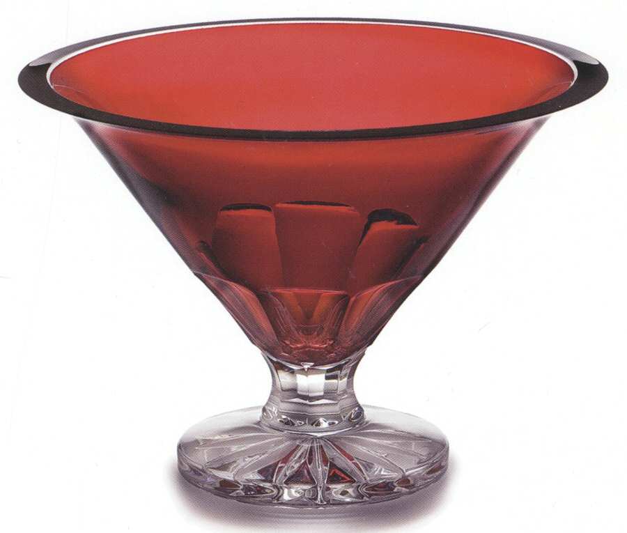 Crimson Collection 10" Footed Round Bowl by Waterford Crystal-1
