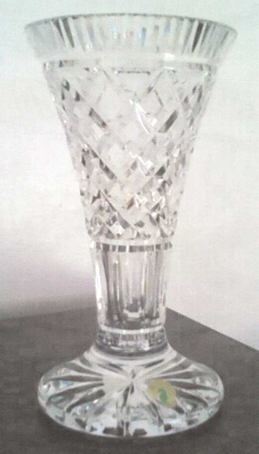 Killeen 9" Footed Vase by Waterford Crystal-1