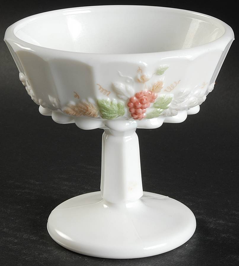 Paneled Grape Pastel Decoration Compote No Lid by Westmoreland-1