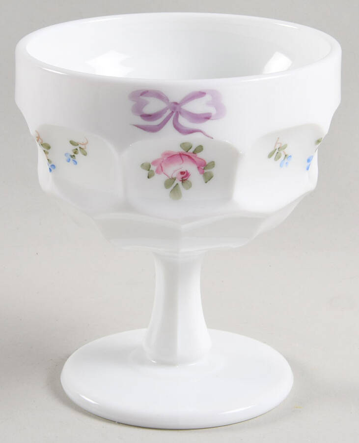 Roses & Bows Footed Candy Box No Lid by Westmoreland-1