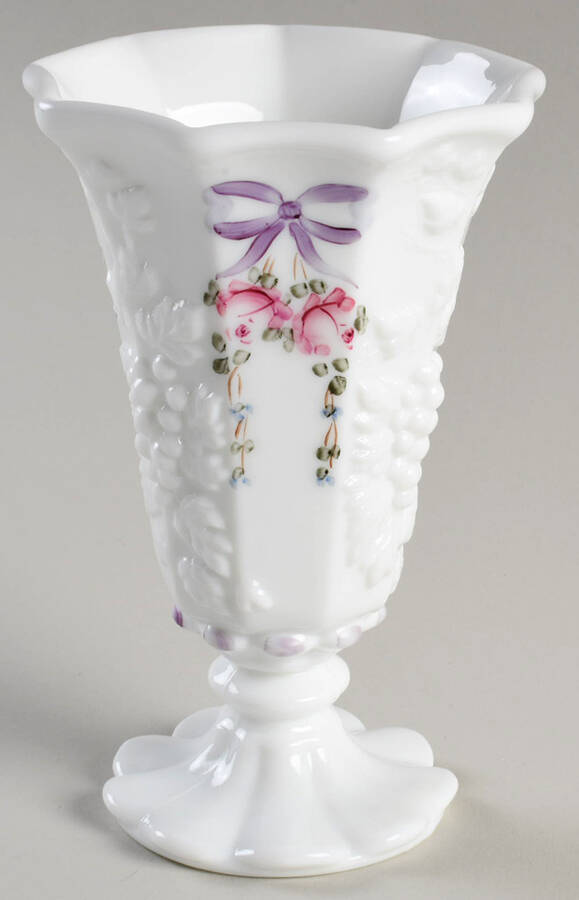 Roses & Bows 6" Flower Vase by Westmoreland-1