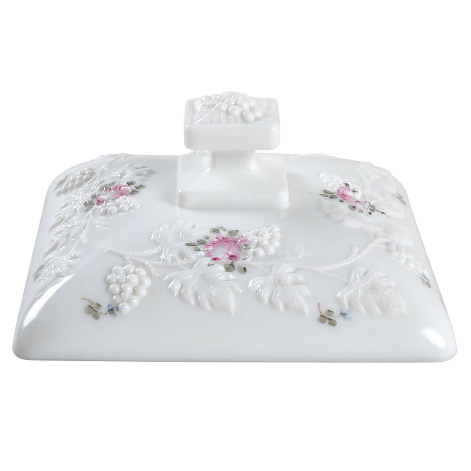 Roses & Bows Lid for Ft Beaded Candy Dish by Westmoreland-1