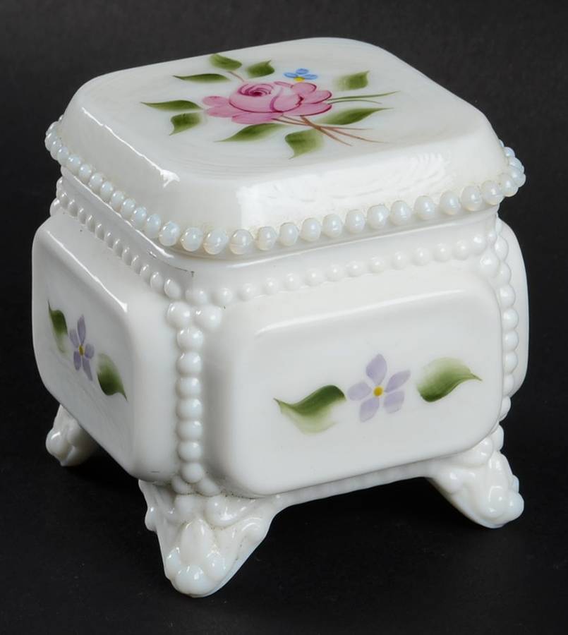 Roses & Bows Trinket Box with Lid by Westmoreland-1