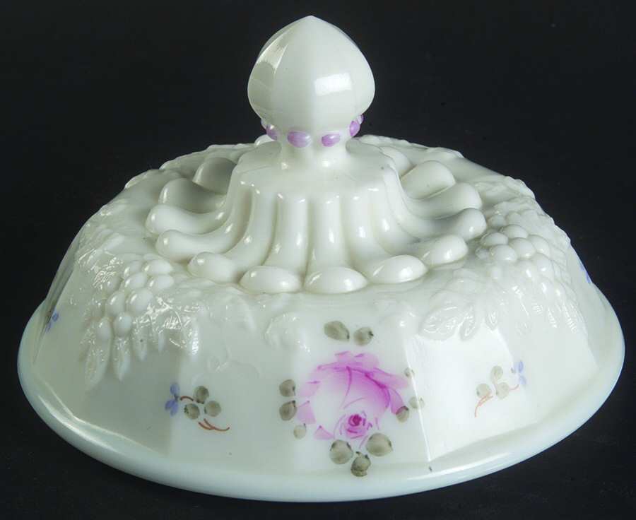 Roses & Bows Lid for Round Puff Box by Westmoreland-1