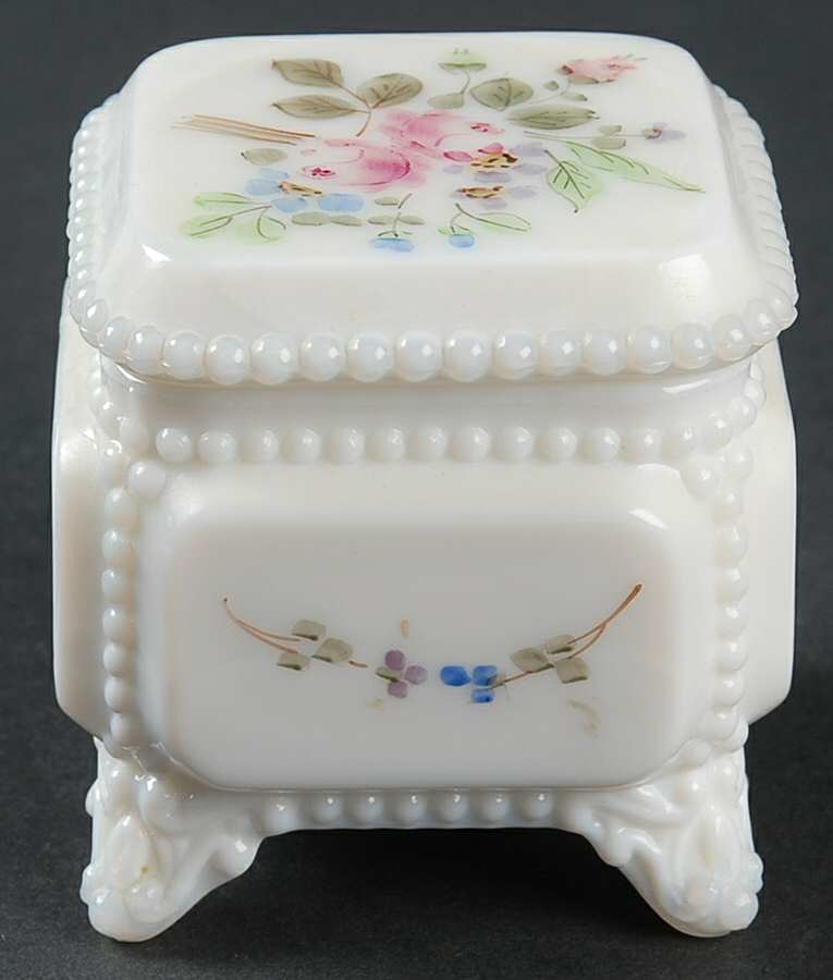 Roses & Bows Victorian Trinket Box & Lid by Westmoreland-1