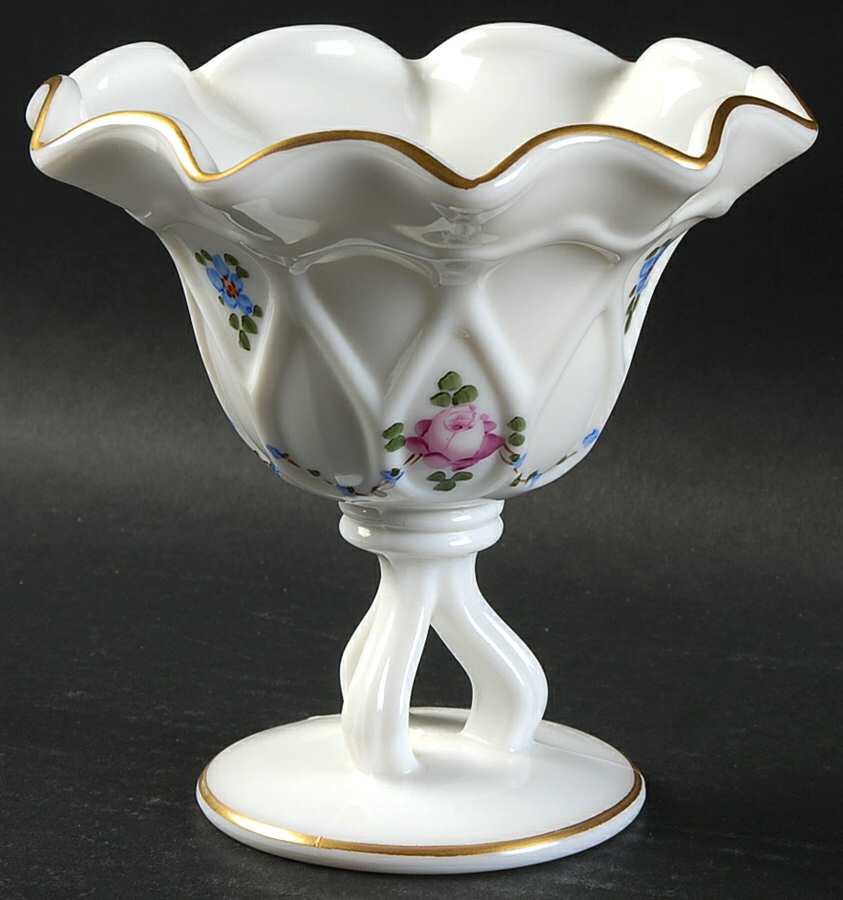Roses & Bows Ruffled Footed Sweet Meat by Westmoreland-1