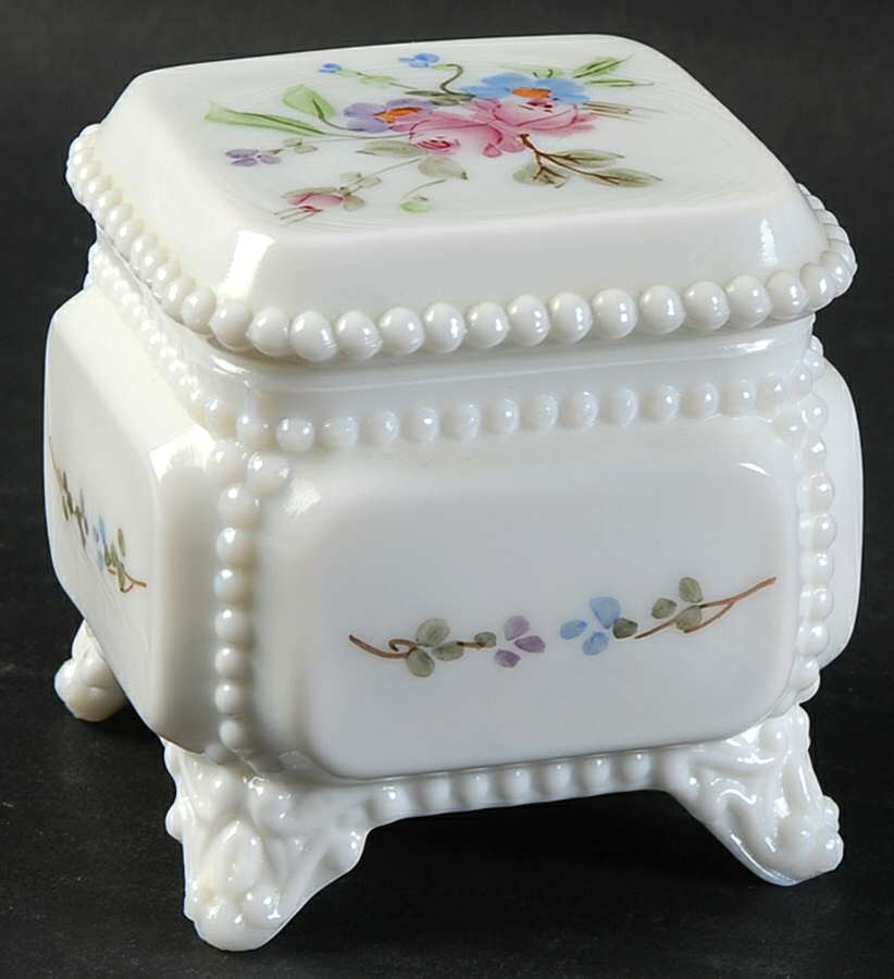 Roses & Bows Victorian Trinket Box & Lid by Westmoreland-1